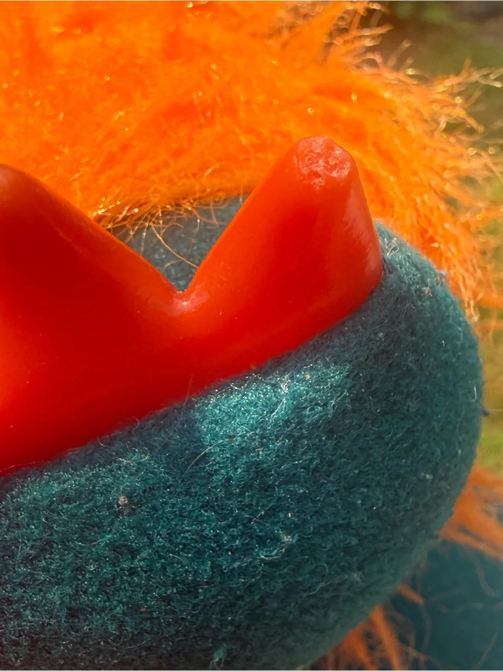 Vintage 1986 My Pet Monster GWONK Hand Puppet Plush Orange AmToy 80s Toy RARE